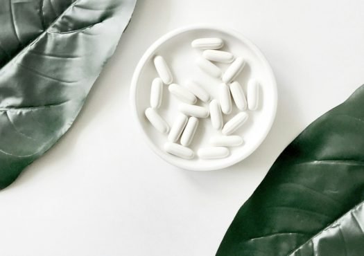 plate of white caplets